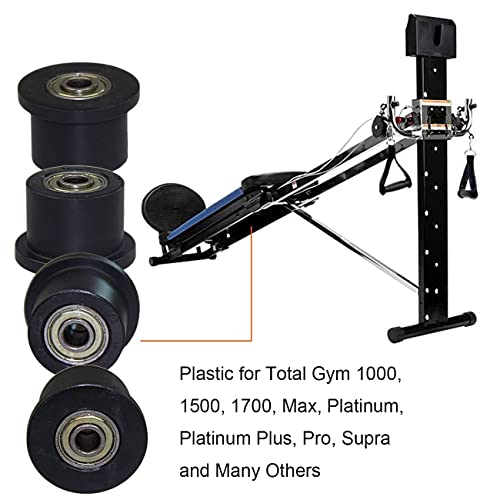 Total Gym 1700 Club Wheels/Rollers Qty for 4 Models 1000 1100, 1400