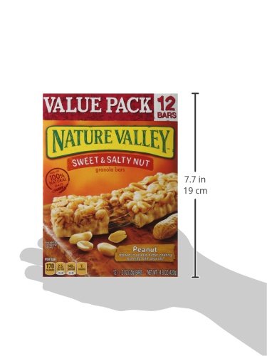 NATURE VALLEY GRANOLA BARS, SWEET AND SALTY NUT, PEANUT, 12 CT, 14.8 OZ