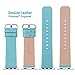 Fullmosa Straps Compatible with Apple Watch Strap 38mm 40m 41mm, Leather Watch Band Compatible with iWatch Series 7 SE 6 5 4 3 2 1, 38mm 40mm 41mmSky Blue