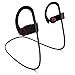 Bluetooth Headphones, Wireless Sports Earphones Waterproof HD Stereo Sweat Proof Earbuds for Workout 8 Hour Battery Noise Cancelling CVC 6.0 Headsets and Soft Security Hooks