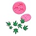 Fewo 3 Pack Marijuana Leaf Chocolate Candy Molds Maple Leaf Silicone Molds for Edible Jello Gummy Butter Fat Bomb Baking Cake Cookie Brownies Making Mini Soap Crayon Melts