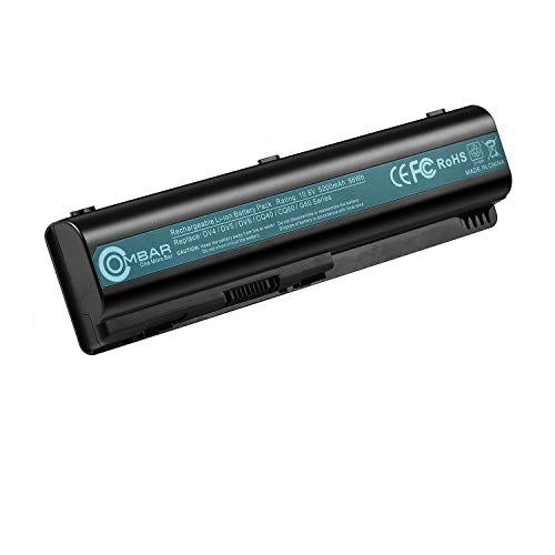 OMBAR Replacement Battery Compatible with HP 484172-001 485041-001 498482-001 484170-001 HSTNN-LB72 HSTNN-UB72 HSTNN-CB72 484171-001 485041-001 HSTNN-Q34C CQ40 CQ50 CQ60 CQ70 HDXX16 G60 G70, 5200mAh