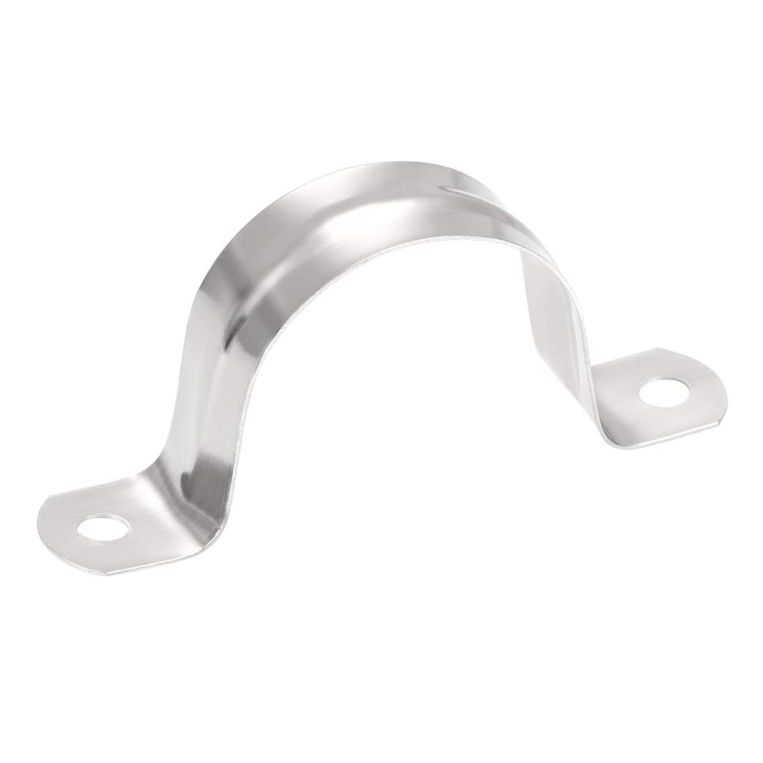 sourcing map 36mm(1.4") Rigid Pipe Strap 2 Holes Tube Straps 201 Stainless Steel Tension Tube Clip Clamp 16pcs