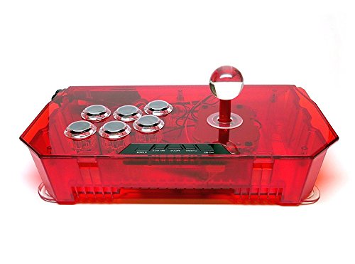 XFUNY(TM) PS3 & PC USB Universal Arcade Joystick FightStick - Red