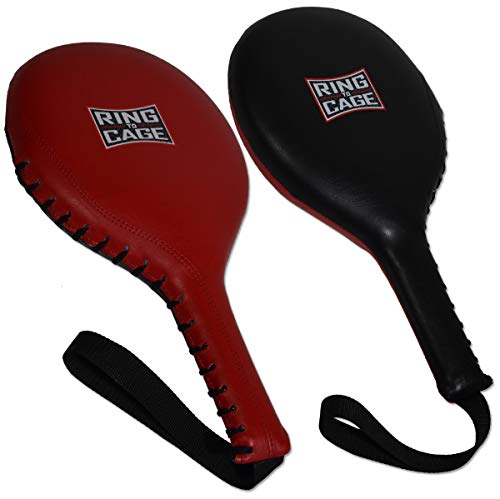 Ring to Cage Boxing MMA Speed Punching Paddles (Red/Black)