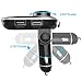 FM Transmitter, Tinzzi Bluetooth Wireless Radio Adapter Car Kit with Dual USB Charging Ports, 1.4” LCD Display and Hands Free Calling for iPhone, Samsung, etc