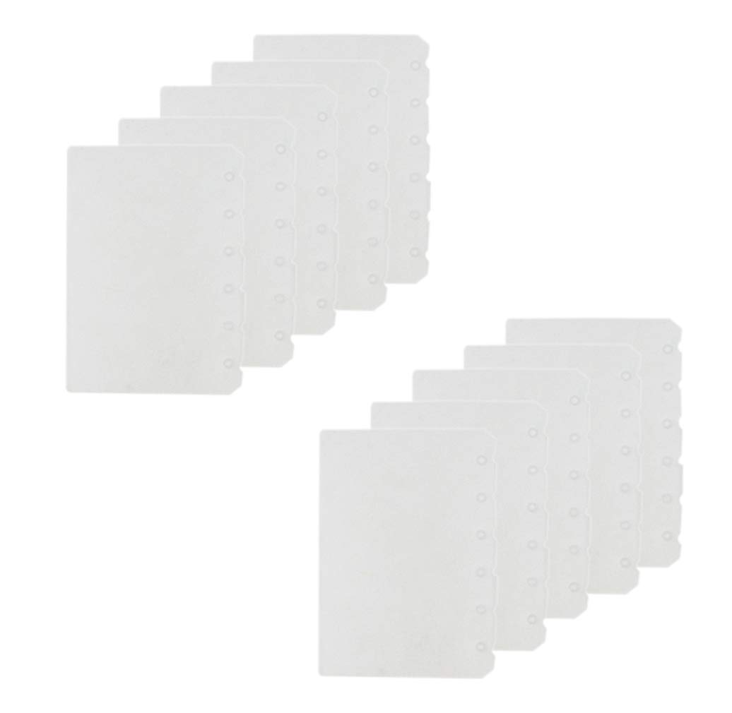 Eilova 6-Hole Clear Frosted PVC Sheet Pages