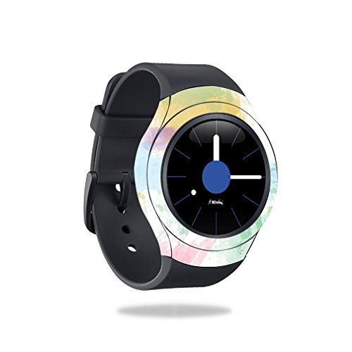 MightySkins Skin for Samsung Gear S2 3G - Watercolor White | Protective, Durable, and Unique Vinyl Decal wrap Cover | Easy to Apply, Remove, and Change Styles | Made in The USA