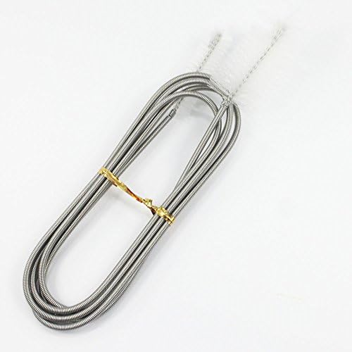 XMshop Flexible155cm Double Ended Water Filter Pump Pipe Cleaning Brush Aquarium Fish Tank Air Tube Hose Cleaner--white