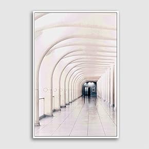 Framed Canvas Wall Art for Living Room, Bedroom Colorful Corridor Canvas Prints for Modern Home Decoration Ready to Hang - 16"x24" inches