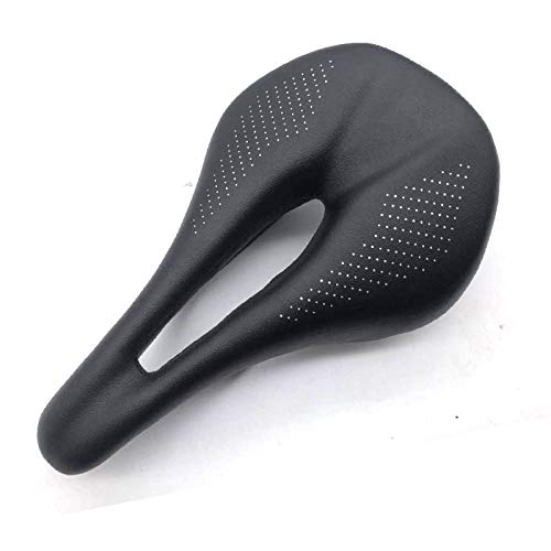 Hliya Carbon Fiber Bicycle Seat, Mountain Bike Saddle, Waterproof Pad, Unisex, 240 x 143 mm (115 +/- 5 g), Black