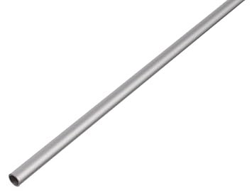 GAH-Alberts 473457 Rundrohr - Aluminium, silberfarbig eloxiert, 1000 x 15 x 1 mm