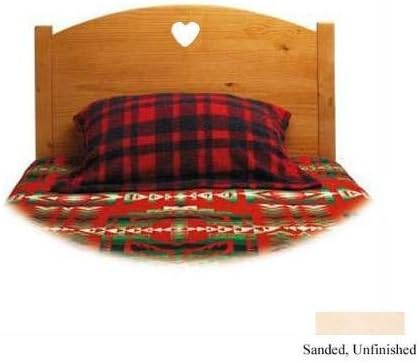 Traditional Heart Twin Panel Headboard Finish: Sanded / Unfinished