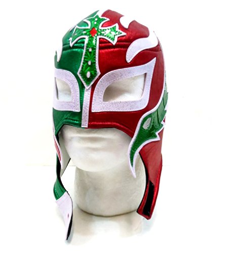 Rey Mysterio Lucha Libre Wrestling Mask (pro-fit) Costume - Tri Color Premium