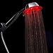 MD&MS Color Changing LED Light Shower Head with Crossed, Dispersed Running Water Function and Built-in Water Filter