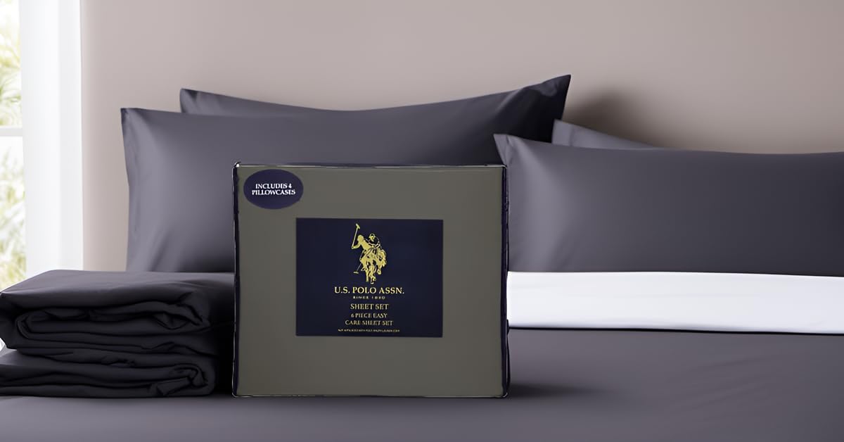 U.S. Polo Assn. 6-PC Microfiber King Size Sheet Set