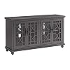 Martin Svensson Home Elegant TV Stand, 63″ W x 35″ H, Grey