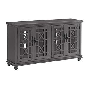 Martin Svensson Home Elegant TV Stand, 63″ W x 35″ H, Grey