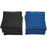 Weather Resistant Cornhole Bags (Set of 8) by SC Cornhole (Royal Blue/Black)