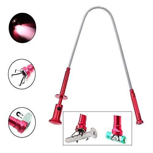 Claw Type Garbage Picker. Claw Type Magnetic Picking Tool. with LED Light 4 Claws, arm Extension. Flexible Long Handy Reaching Assist Tool for Litter Pick/Home Sink/Drain - Thumbnail 4