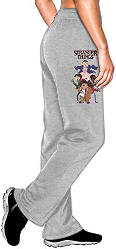 MEGGE Women's Stranger Things Drawstring Jogger Pant Ash