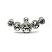 NewkeepsR 16G Internally Threaded F136 G23 Titanium Gold Anodised Clear Cubic Zirconia Labret Monroe Lip Ring Tragus Helix Earring Stud-2.5mm