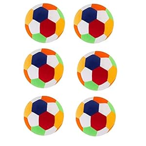 Babique Ball Stuffed Soft Toy Plush for Kids Baby Boy Girl Birthday (6 cm, Pack of 6)