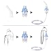 Compressor System Cool Mist Inhaler Masks Breathing Mouthpieces for Adults and Children