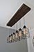 West Ninth Vintage Fayette Wood Pendant Chandelier Light | Indoor Home Ceiling Fixture W/ Caged lights
