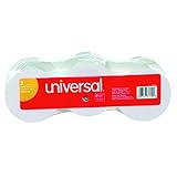 Universal 35720 Adding Machine/Calculator Roll, 16 lb, 1/2" Core, 2-1/4" x 150 ft, White (Pack of 3)