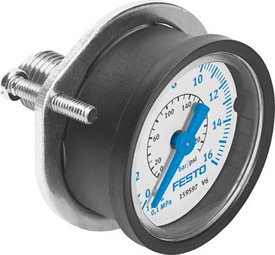Festo 159600 FMA-50-16-1/4-EN FLANGED Pressure Gauge