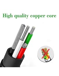 Cable USB tipo C 4 unidades 3 FT 6 FT 6 FT 10 FT de nailon trenzado de carga rápida cable de sincronización compatible Huawei P9 P10 P20 Samsung Galaxy S10 Note 9 S8 S9 LG V20 G5 G6 Nexus 5X 6P (negro plata)
