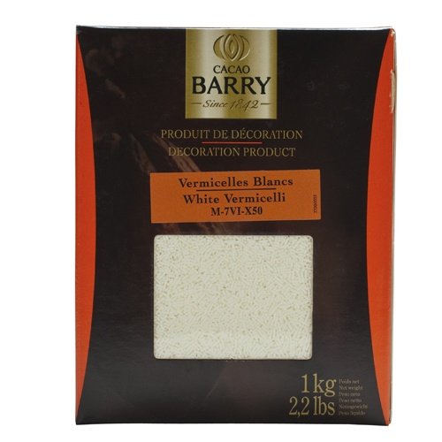 White Chocolate Sprinkles White Vermicelli 2.2 lb box