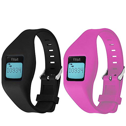 HWHMH Newest Replacement Band for Fitbit Zip Accessory Wristband Bracelet (No Tracker) (Black&Pink)