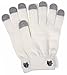 Warm Touch Screen Gloves - 6 Vibrant Colors - Works On All Smartphone Devices (Off WHite)