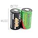 SUPEREX 2PCS 3volt 400 mAh CR2 15270 Battery + Car Charger Dual Rapid Rechargeable Battery Charger for 3V CR2 Lithium Batteries