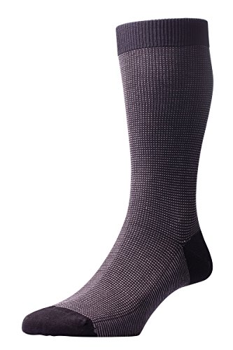 PantherellaTewkesbury Cotton Blend Mid Calf Mens Dress Socks