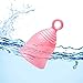 Peachlife Silicone Ring Menstrual Cup | Pull Stem Loop for Easy Removal | Reusable for up to 10 Years of Leak-Proof, Comfortable Period Protection | Large, Medium Firm Peachcup