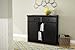 South Shore 2-Door Storage Sideboard with Drawers, Pure Black