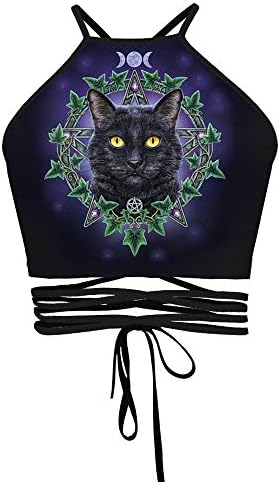 Womens Teens Girls Juniors Halterneck Sexy Vest Crop Top