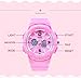 KXAITO Women's Ladies Outdoor Waterproof Sports Watch Quartz Watch Fashion Bracelet Movement Analog-Digital Display Girls Wrist Watches (1643_Pink)