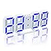 EAAGD Electronic LED Digital Alarm Clocks [Upgrade Version], Clock Can Adjust The LED Brightness Automatically in Night (White/Blue)