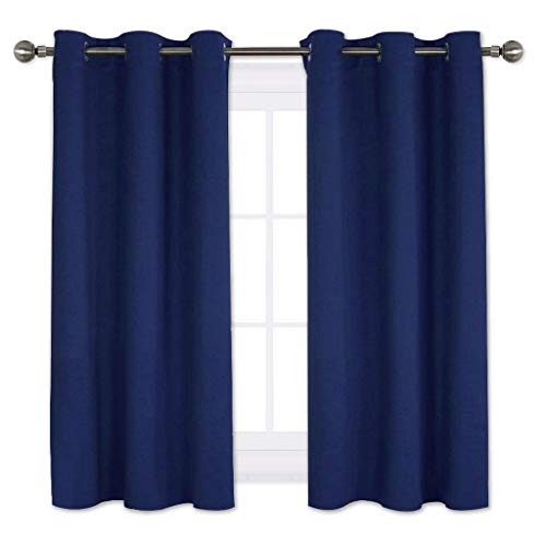 NICETOWN Living Room Blackout Curtain Panels, Window Treatment Energy
Saving Thermal Insulated Solid Grommet Blackout Drapes/Draperies (Royal
Navy Blue, 1 Pair,42 by 54-Inch)