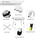 PORTAL Outdoor Folding Portable Picnic Camping Table with Adjustable Height Aluminum Roll Up Table Top Mesh Layerthumb 1