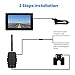 AUTO-VOX W1 Wireless Backup Camera Monitor Kit,IP 68 Waterproof Rear View License Plate Back up Camera with LED, Super Night Vision for Cars,Truck,Van,Caravan,Trailers,Camper
