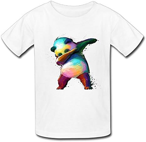 Hoeless Dabbing PandaToddler Short Sleeve TeeCozy Shirt 12 Months White