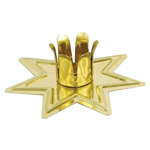 CircuitOffice Gold-Toned Fairy Star Chime Candle Holder