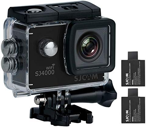SJCAM Original SJ4000 WiFi Version Full HD 1080P 12MP 2.0'' LCD Diving Bicycle Action Camera(Black) + Extra 1 Battery