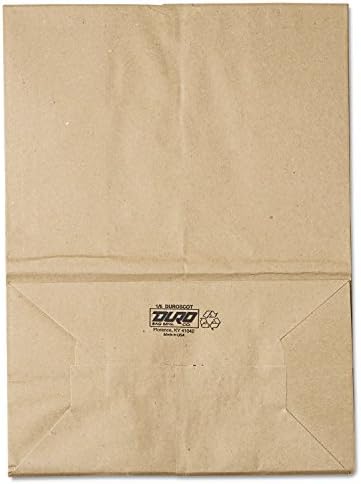 General SK1657 1/6 BBL Paper Grocery Bag, 57lb Kraft, Standard 12 x 7 x 17, 500 bags