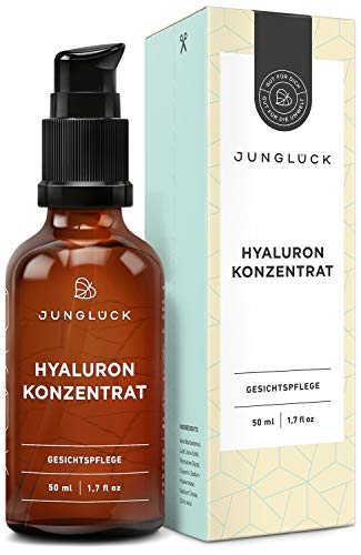 JUNGLÜCK Hyaluron Konzentrat | Schenkt dir wertvolle Feuchtigkeit & einen frischen Teint | Mindert Trockenheitsfältchen